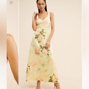 Geisha designs floral maxi slip dress